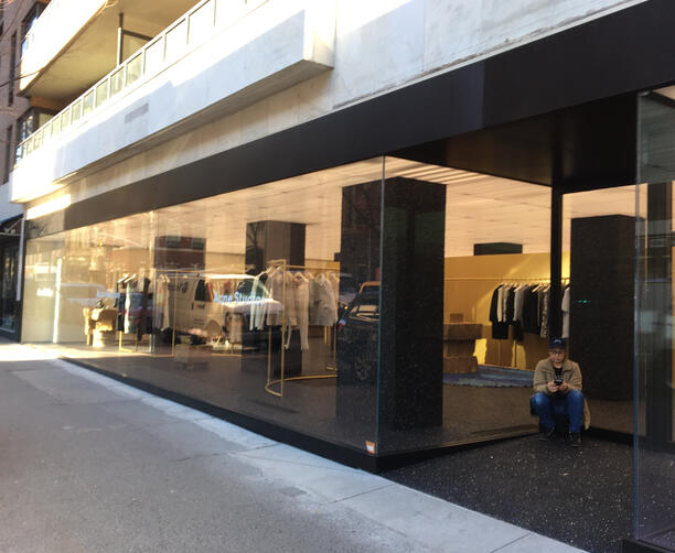 Glass storefront (The Eipel Engineering Group)